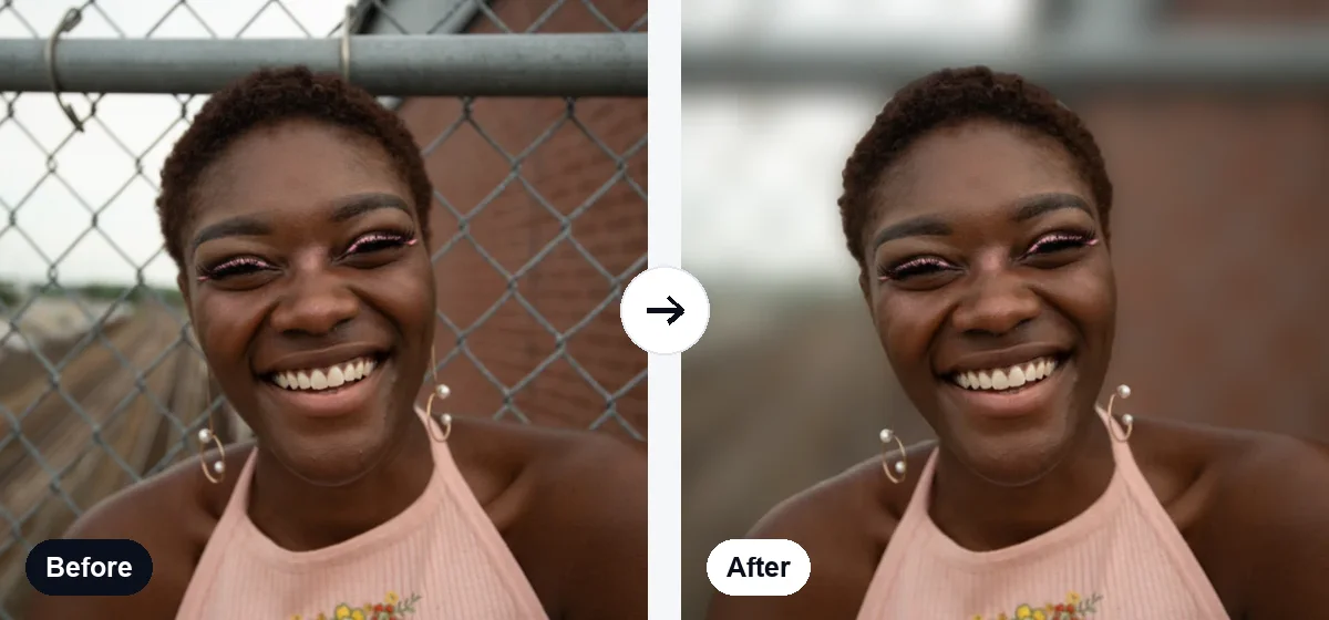Blur Background example result